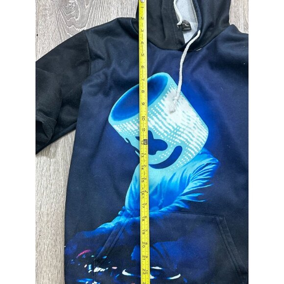 Vintage Long Sleeves Pullover Hoodie Men's Size Large Black - Picture 4 of 6